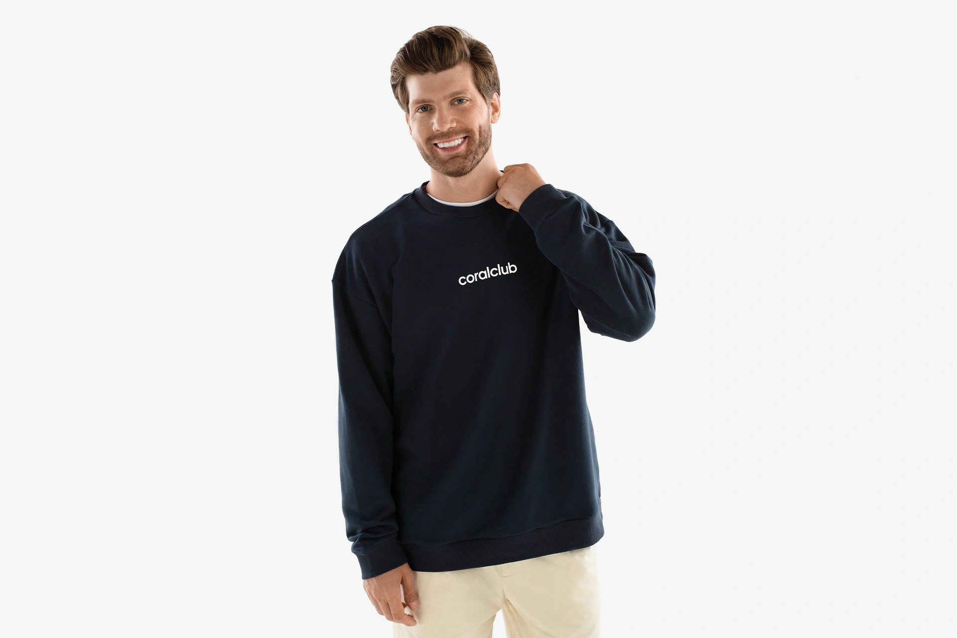 Свитшот мужской, темно-синий